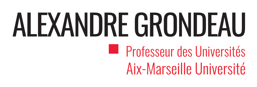 Alexandre GRONDEAU - Professeur des Universités
